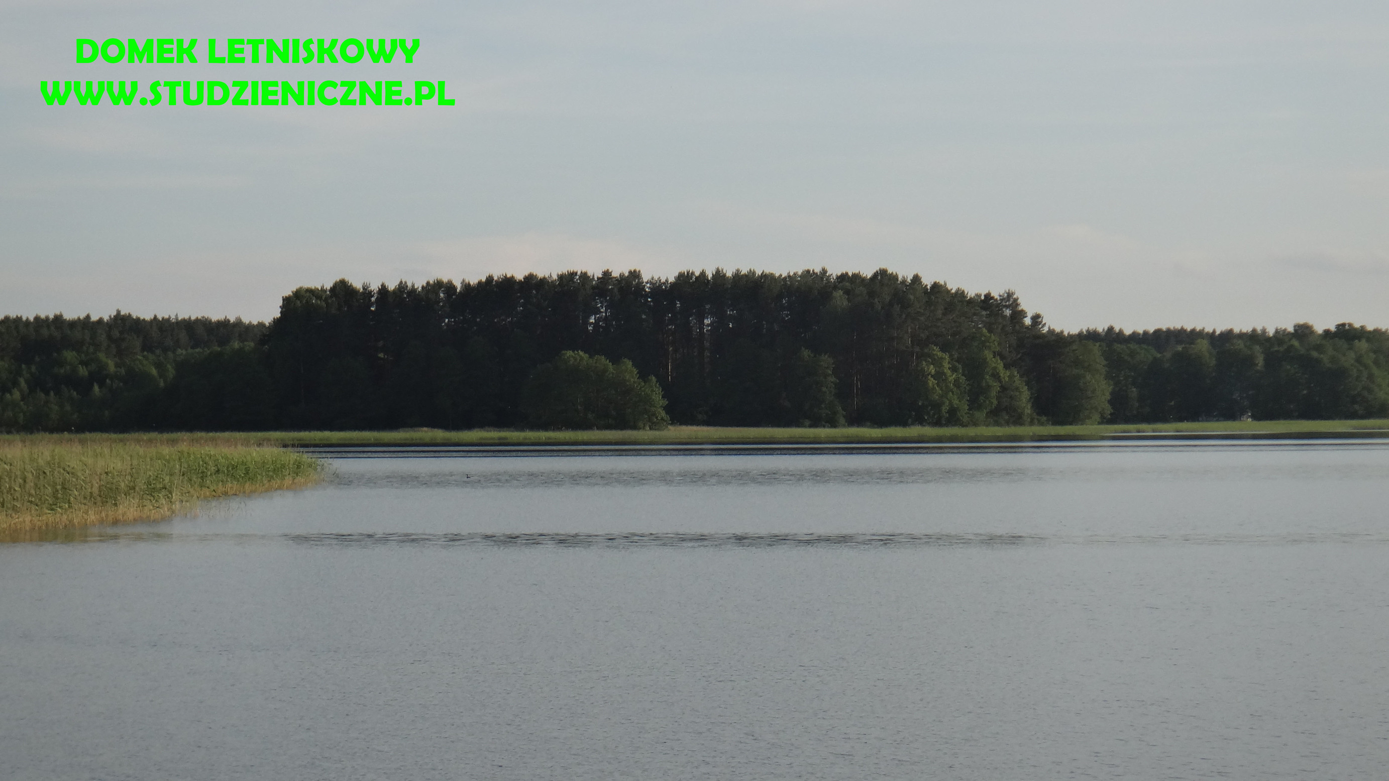 Jezioro Studzieniczne blisko domku letniskowego koło Augustowa